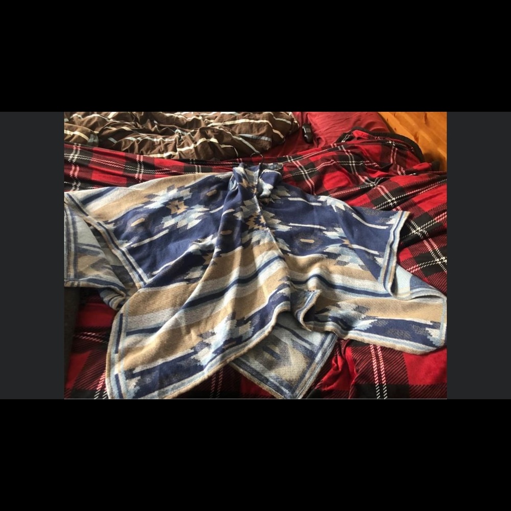 Hooded Poncho Sweater